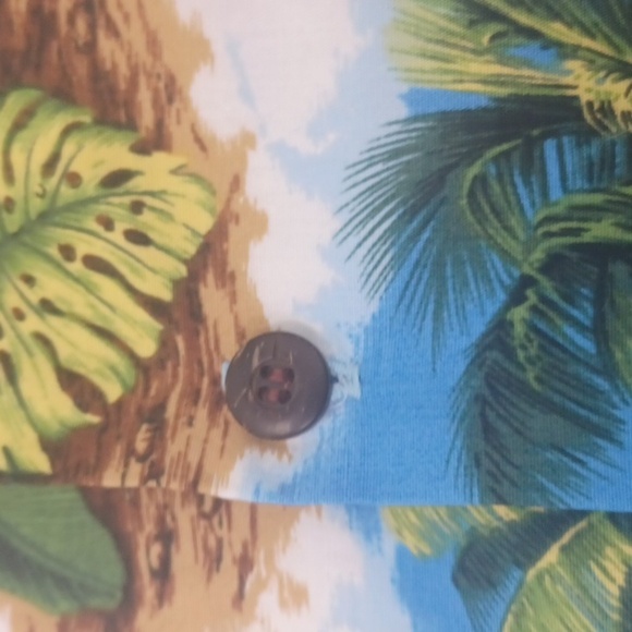 Aloha Republic Hawaiian Short Sleeve Button Down Shirt Made USA SZ XL Vintage - Picture 8 of 10